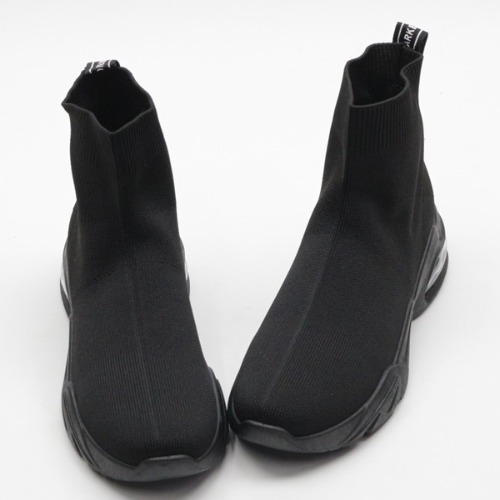 여자 하이탑 데일리 슬립온 니트 스판 미들굽 신발 (4.0cm)