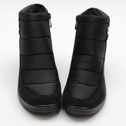 중년 여성 겨울 방한 미들 털 부츠 신발 (4.0cm)
