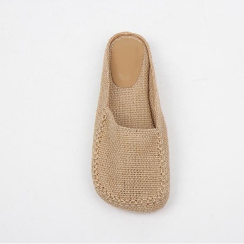 라탄 블로퍼 데일리 캐주얼 여성용 뮬 신발 (1cm)