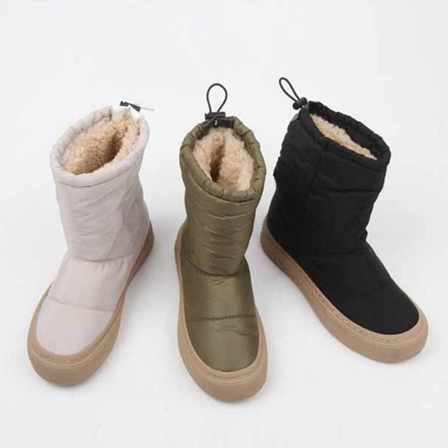 여자 데일리 패딩부츠 털 겨울 방한 신발 (3.5cm)