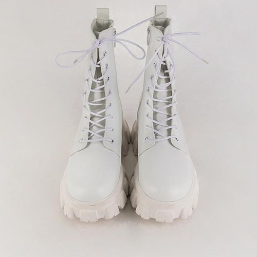 여자 워커 레이스업 데일리 캐주얼 겨울 신발 (5cm)