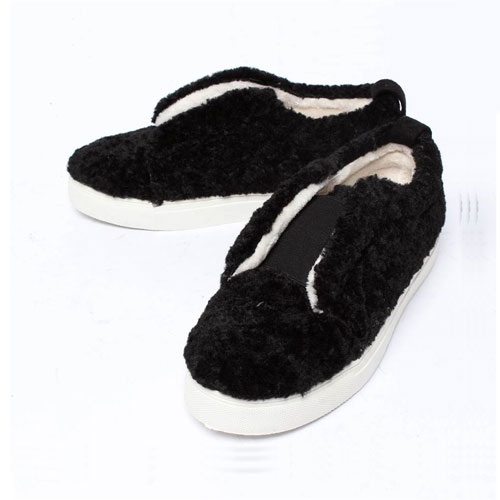 45094 발등 밴딩 여성 신발 겨울 털 운동화 스니커즈 (3.5 cm)