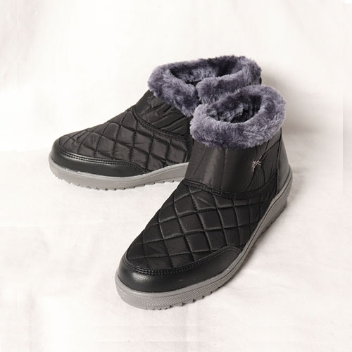 패딩 여성 낮은굽 겨울 신발 편안한 털부츠 (4.0 cm)