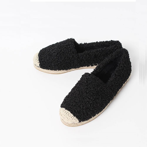 보글이 여성 겨울 발편한 신발  털단화 (1.0 cm)