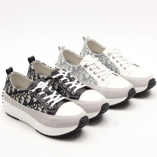 데일리 스니커즈 회사원 패턴 슬립온 운동화 신발 (5.5cm)