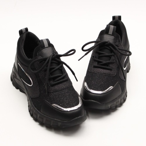 펄 포인트 스니커즈 데일리 운동화 여성 신발 (5.0cm)